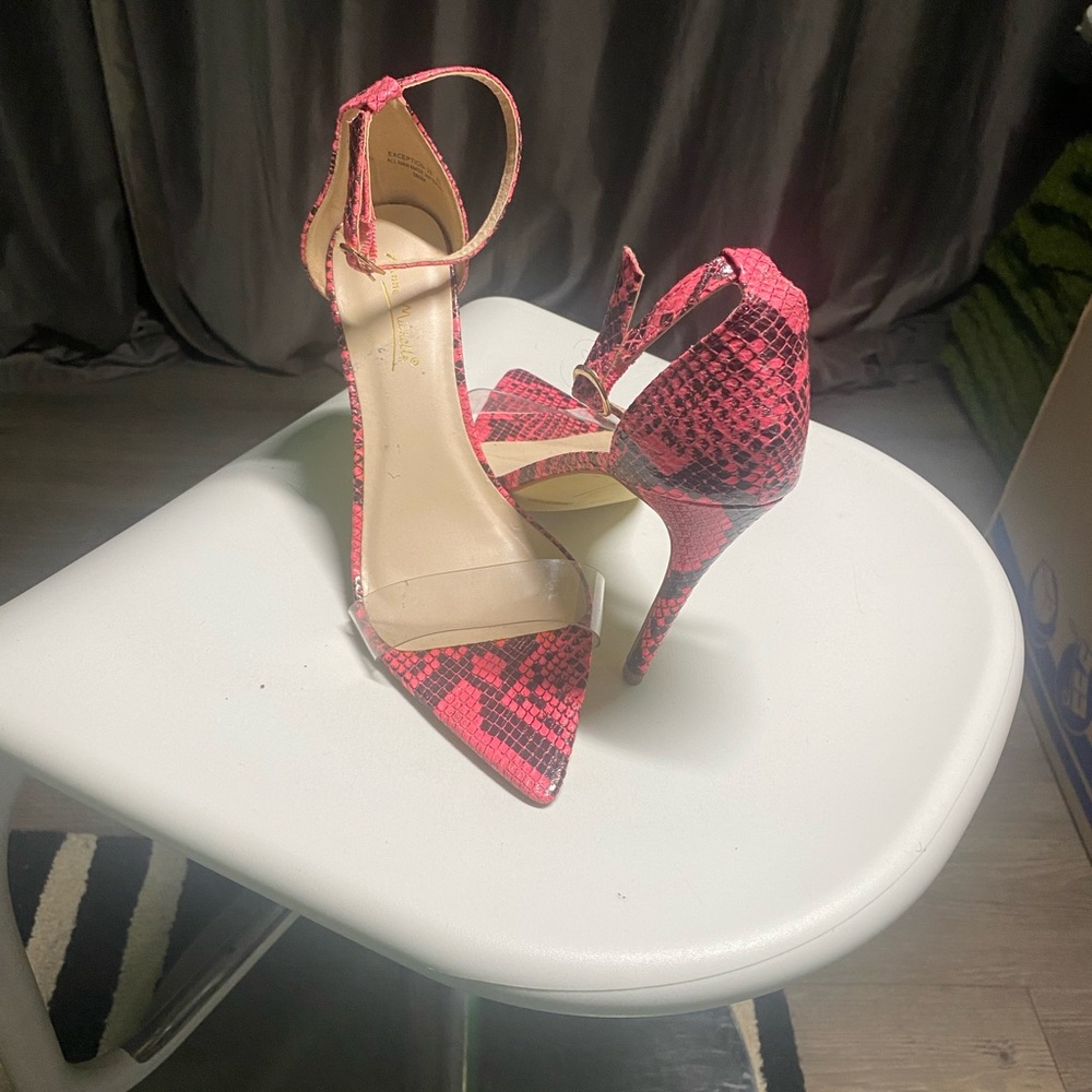 Pink Snake Print Stiletto